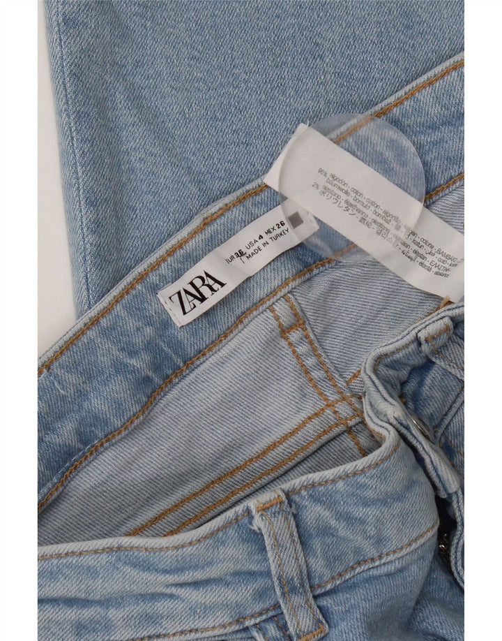 Zara Dame Bootcut Jeans EU 36 XS W26 L24 Blå Bomuld
