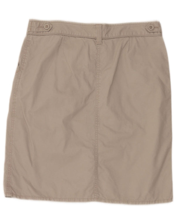 Marks & Spencer Pencil Nederdel til kvinder UK 12 Medium W32 Beige Bomuld