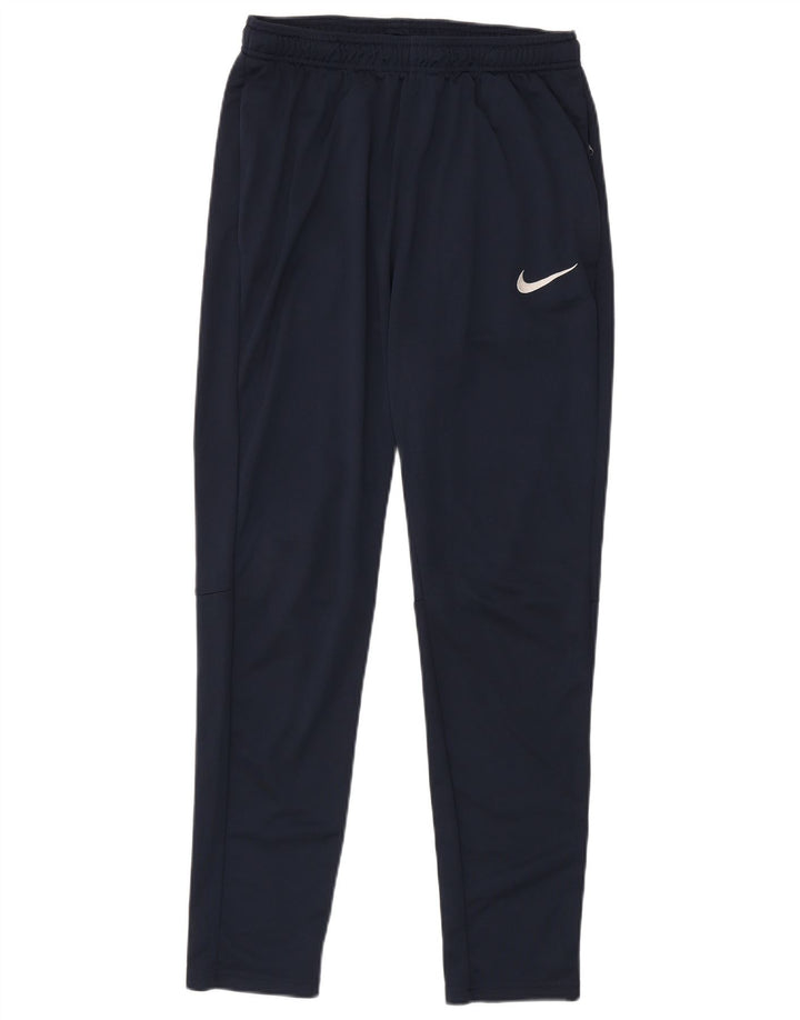 Nike Herre Dri Fit træningsdragt Bukser Large Navy Blue Polyester