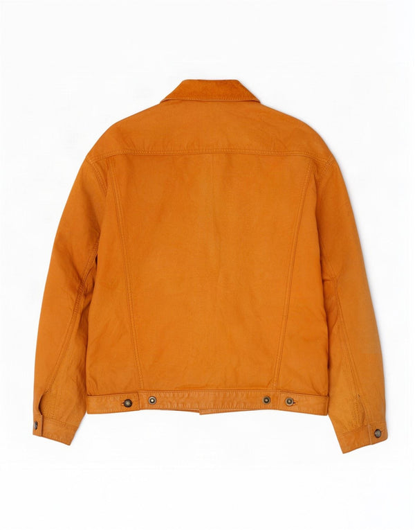 Vintage Herre Læderjakke IT 52 XL Gul