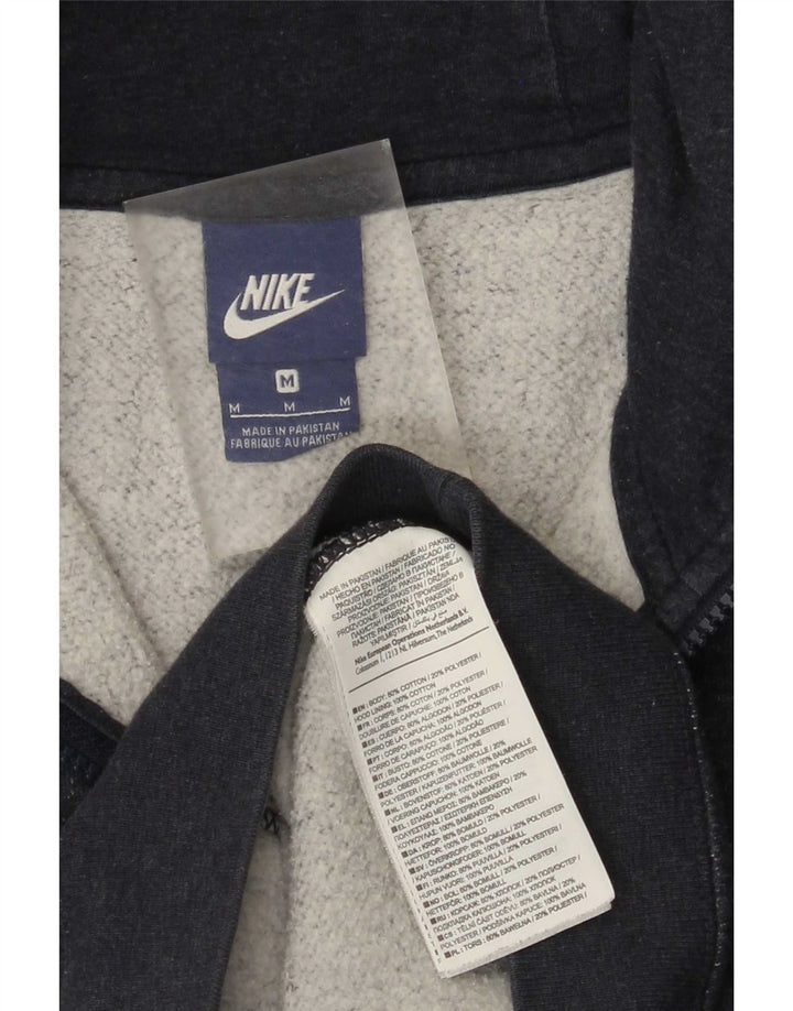 Nike hættetrøje med lynlås til mænd mellem marineblå bomuld