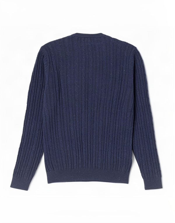 Jack Wills Herre Crew Neck Jumper Sweater Medium Navy Blue Bomuld