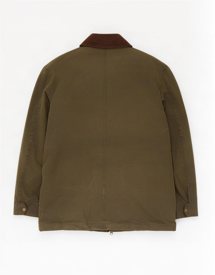 Marks & Spencer Herre vokset bomuldsjakke UK 38 Medium Khaki