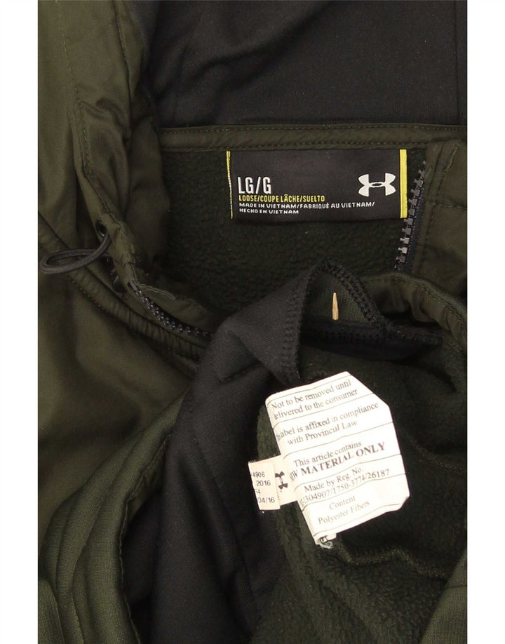 Under Armour Herre Parka Hættetrøje Træningsdragt Topjakke Stor Grøn
