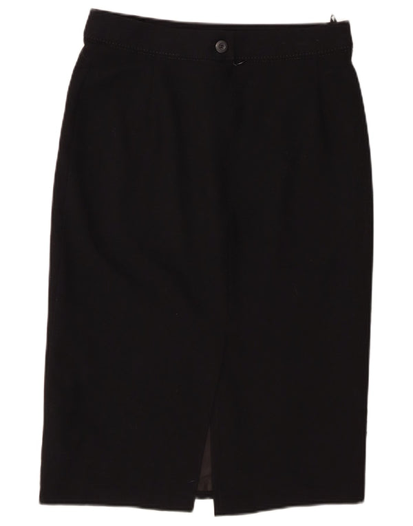 Marks & Spencer Pencil Nederdel til kvinder UK 10 Small W28 Black Polyester