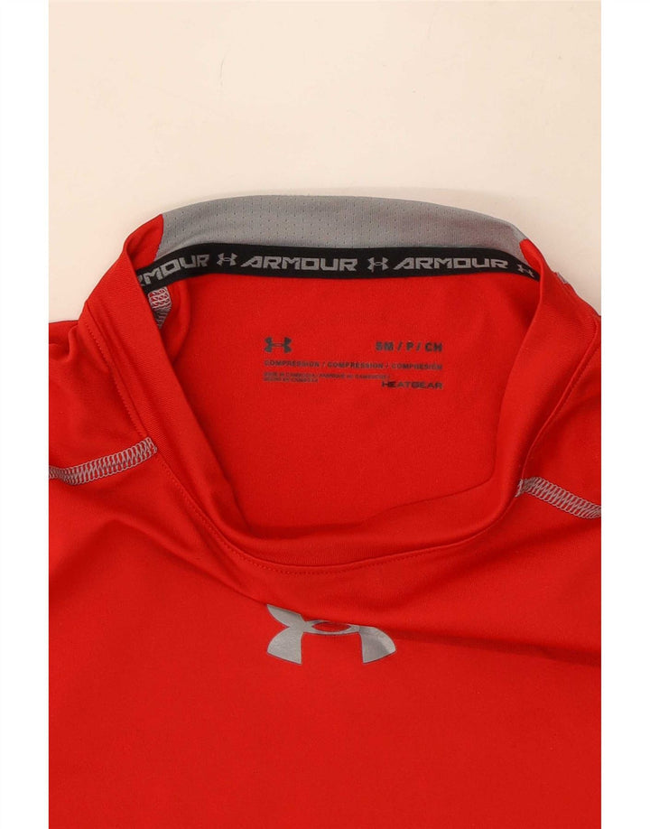 Under Armour Herre Compression T-Shirt Top Lille Rød