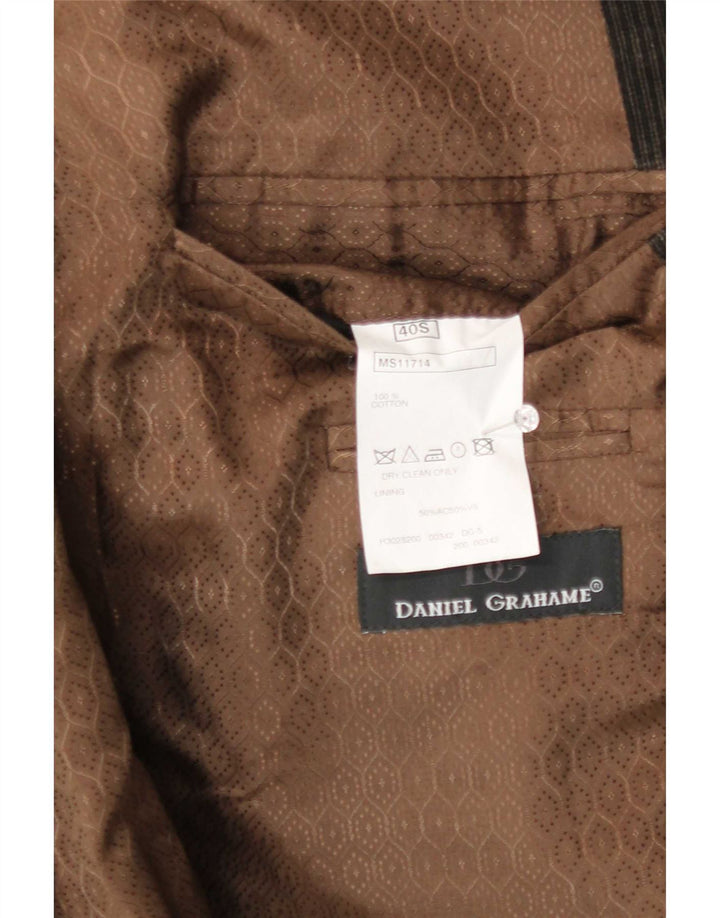 Daniel Grahame Herre Short 2 Button Corduroy Blazer Jacket UK 40 Large Grey