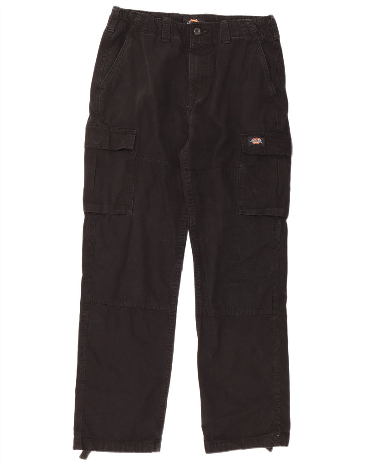 Dickies Straight Cargo bukser til mænd W30 L30 Sort bomuld