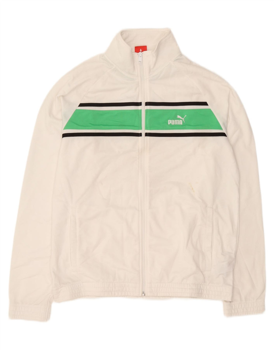 Puma Træningsdragt til mænd Topjakke Stor hvid Colourblock Polyester Sports