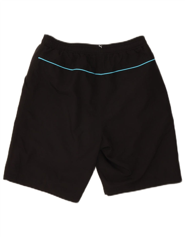 PUMA Boys Graphic Sport Shorts 15-16 Years Black Polyester