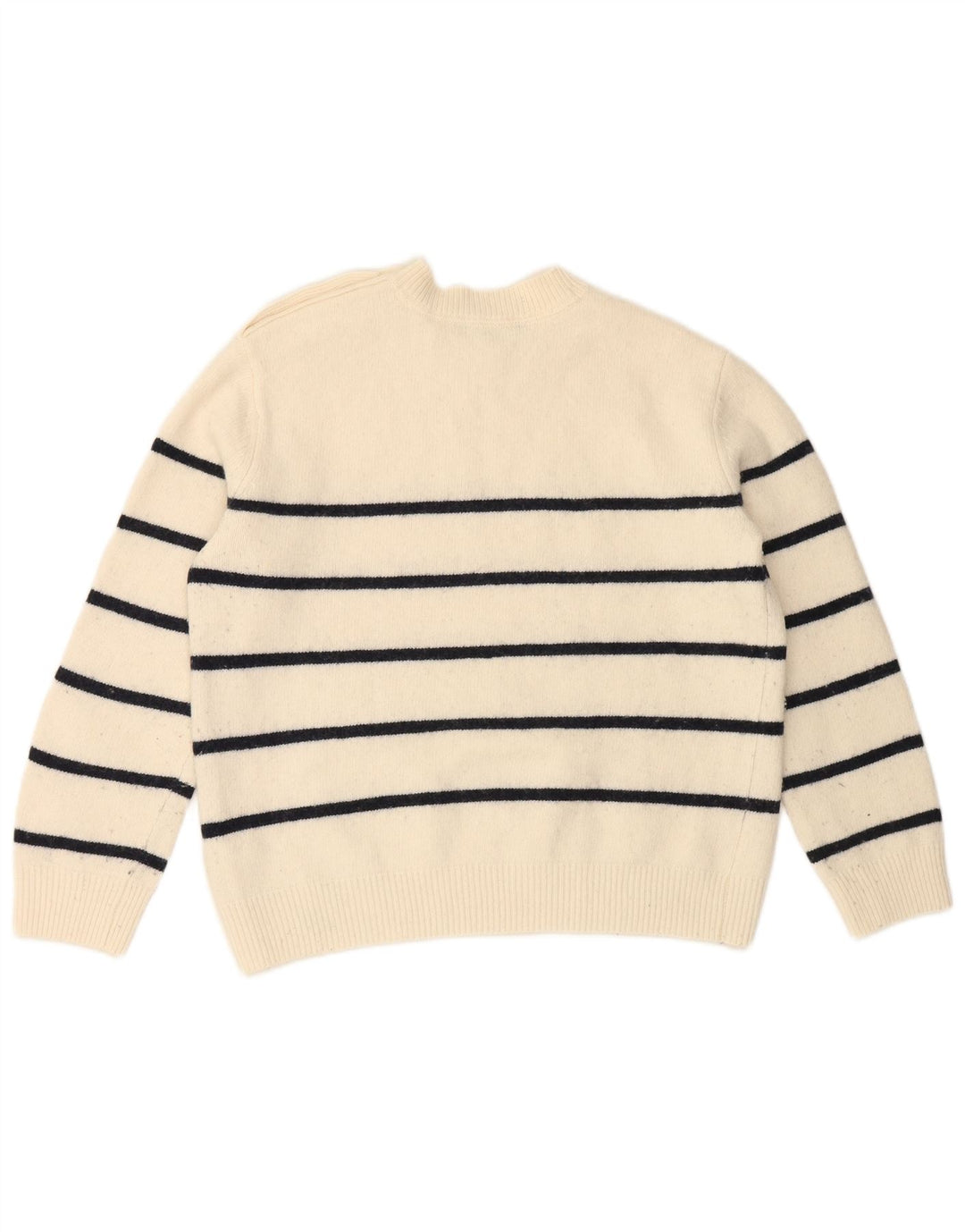CREW TØJ Dame sweater med rund hals DK 12 Medium Off White