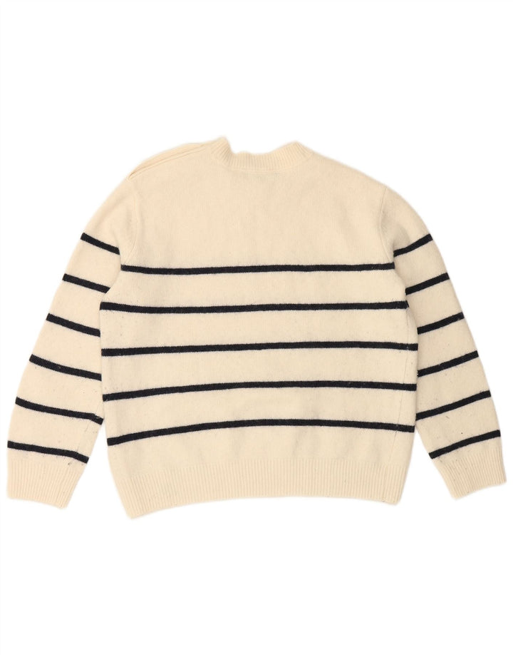 CREW TØJ Dame sweater med rund hals DK 12 Medium Off White