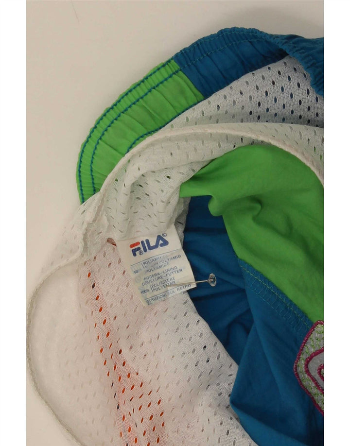 Fila Badeshorts til mænd Large Blue Colourblock Polyester