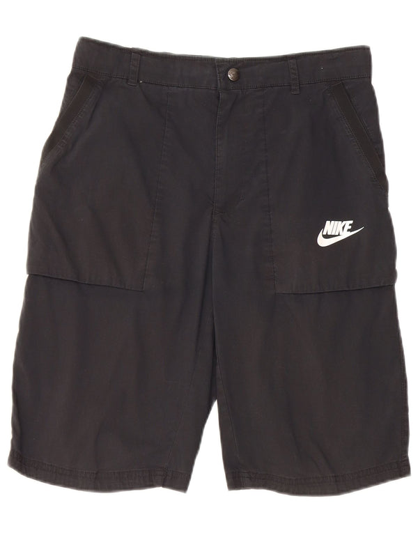 Nike piger standard fit chino shorts 13-14 år XL W28 sort bomuld