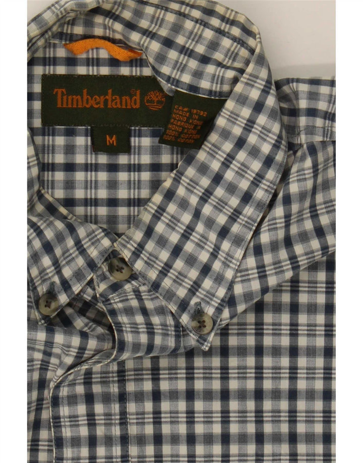 Timberland herreskjorte medium marineblå ternet bomuld