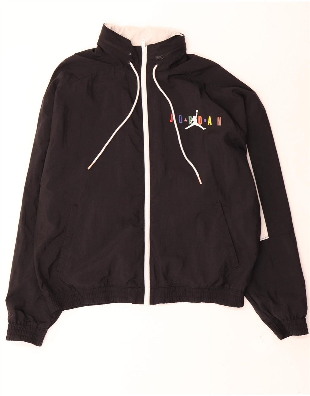 Jordan Herre grafisk træningsdragt Topjakke Medium Sort Colourblock Polyester