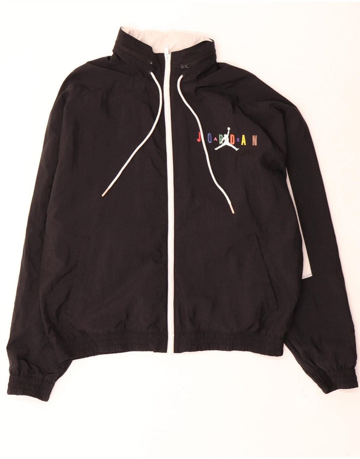 Jordan Herre grafisk træningsdragt Topjakke Medium Sort Colourblock Polyester