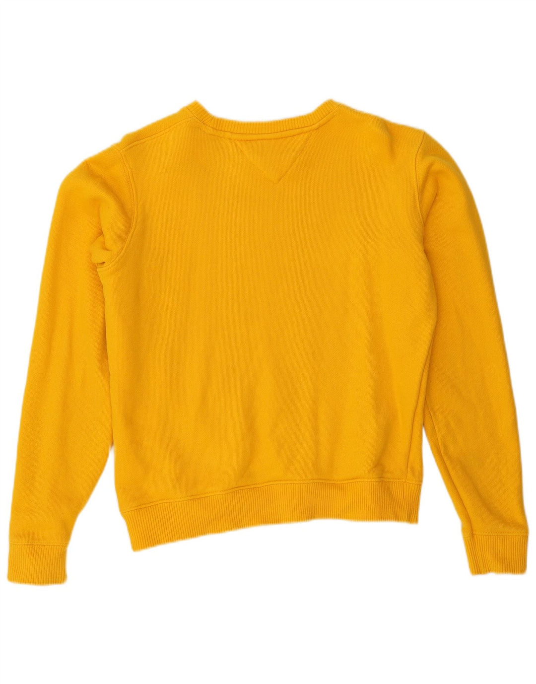 TOMMY HILFIGER Dame Oversized Sweatshirt Jumper UK 10 Lille Gul