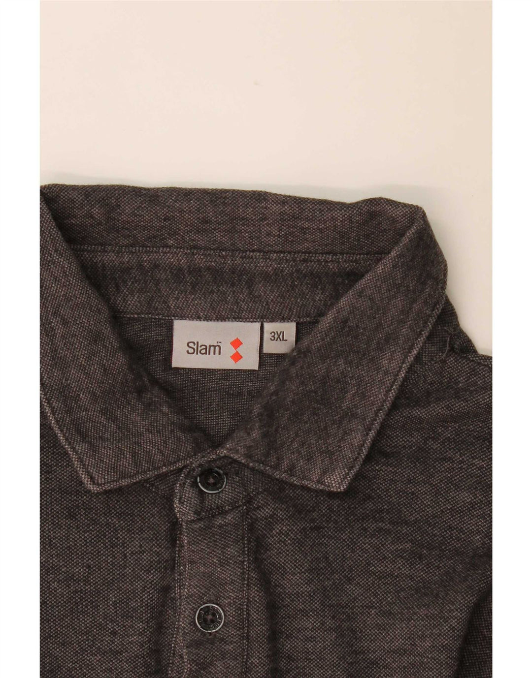Slam Langærmet Polo Shirt til mænd 3XL Grå Flecked