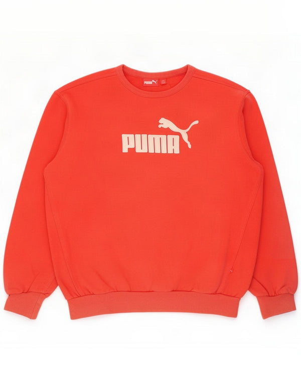 Puma Girls Graphic Sweatshirt Jumper 13-14 år Rød Bomuld