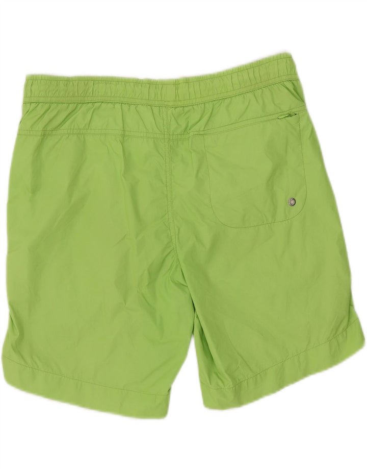 Bikkembergs Herre grafiske svømmeshorts Medium Grøn Stribet Polyamid