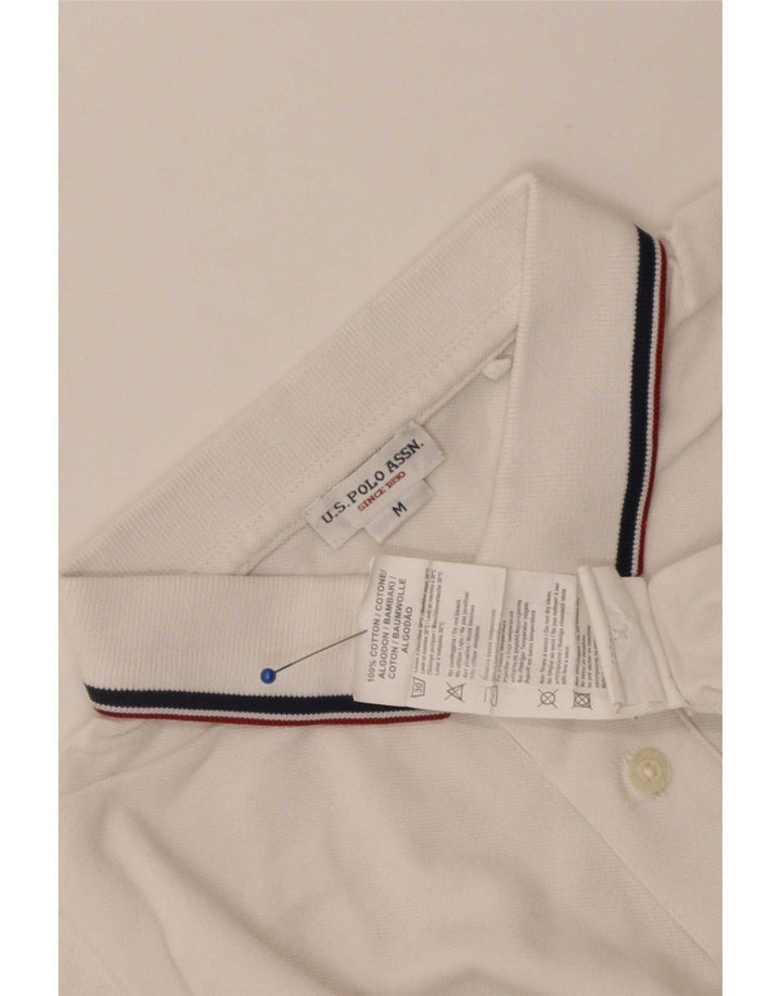 U.S. Polo Assn. Herre poloshirt Medium hvid bomuld