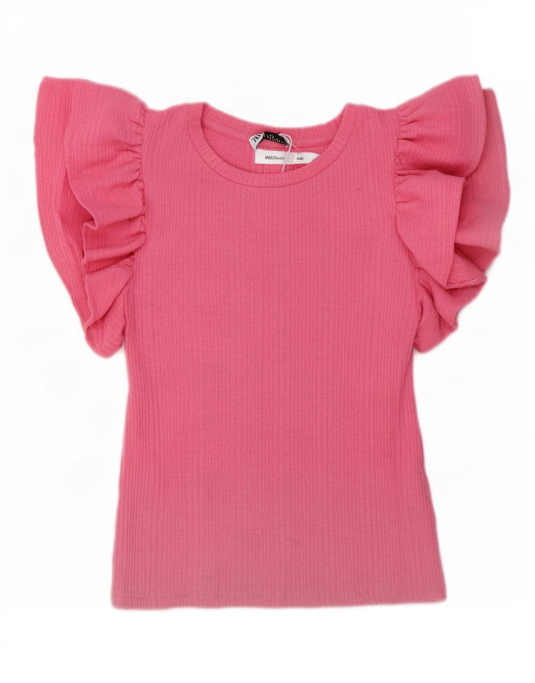 Zara Dame Bluse Top UK 10 Lille Pink Polyester