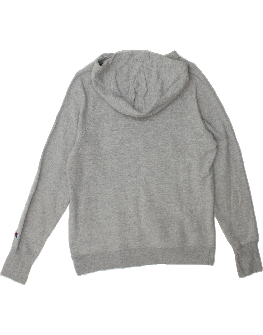 CHAMPION Mens Graphic Hoodie Jumper Small Grey Polyester Vintage Champion and Second-Hand Champion from Messina Hembry 