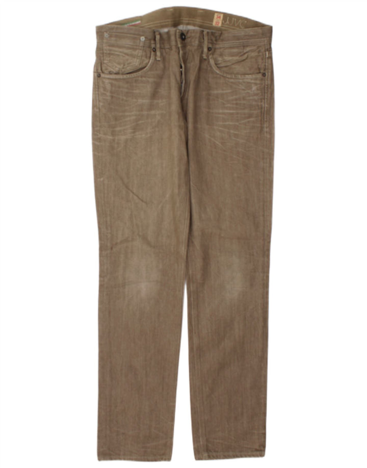 Jack & Jones Straight Jeans til mænd W34 L32 Khaki Bomuld