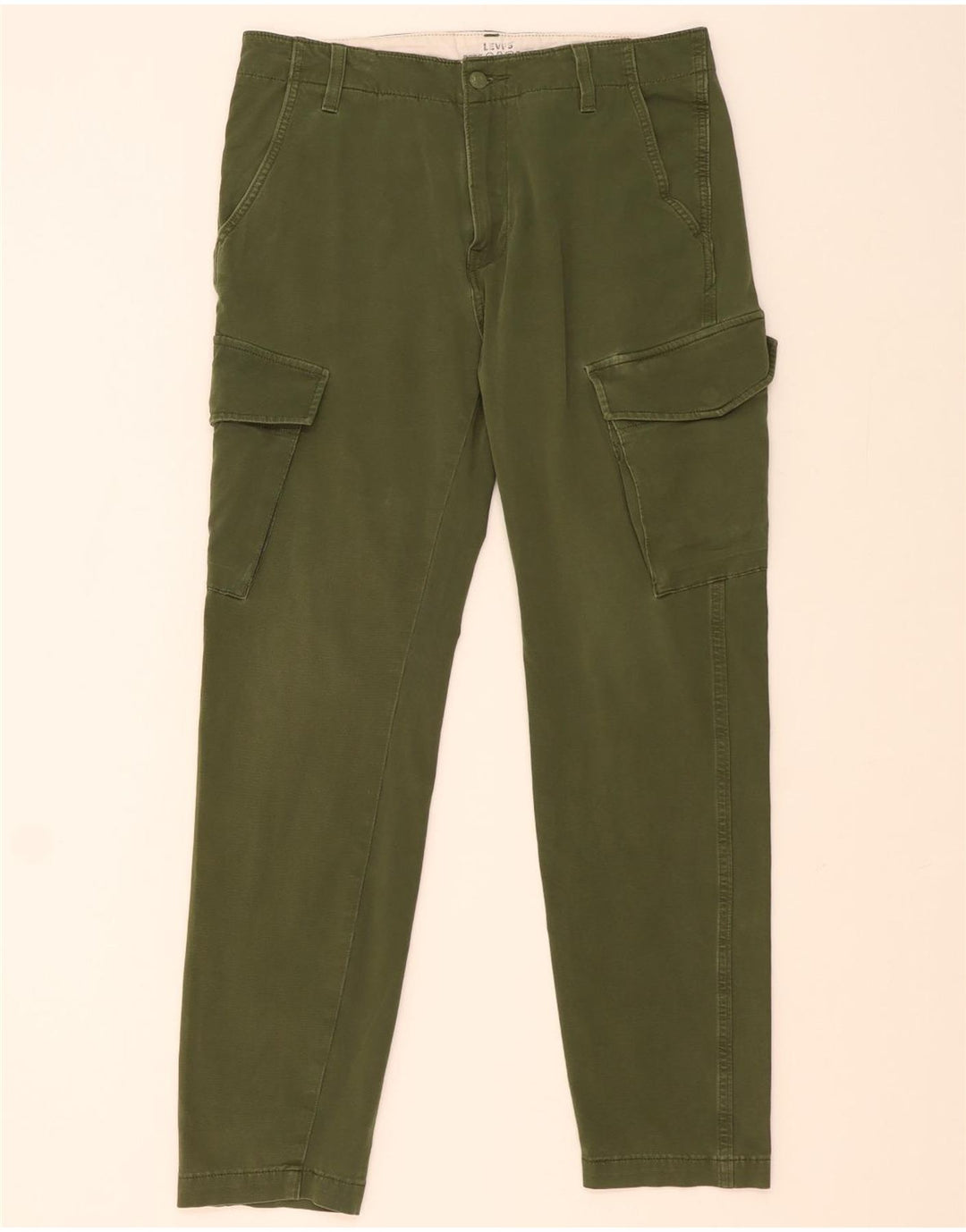 Levi's Slim Cargo-bukser til mænd W31 L30 Grøn bomuld