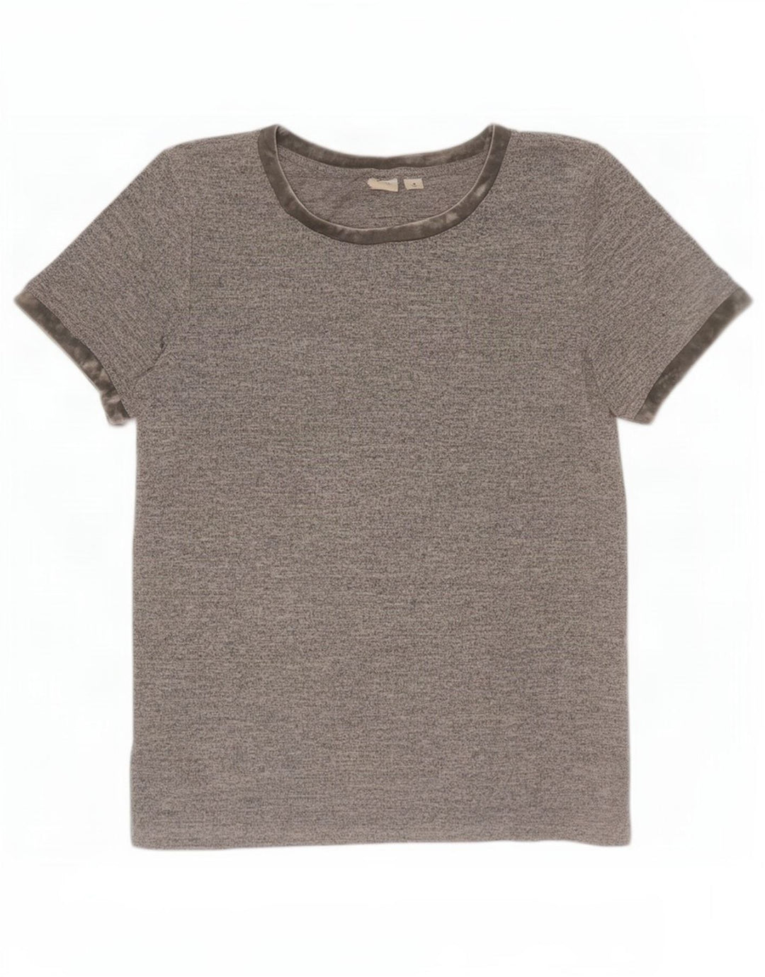 Gap Dame T-Shirt Top UK 14 Medium Grey Polyester