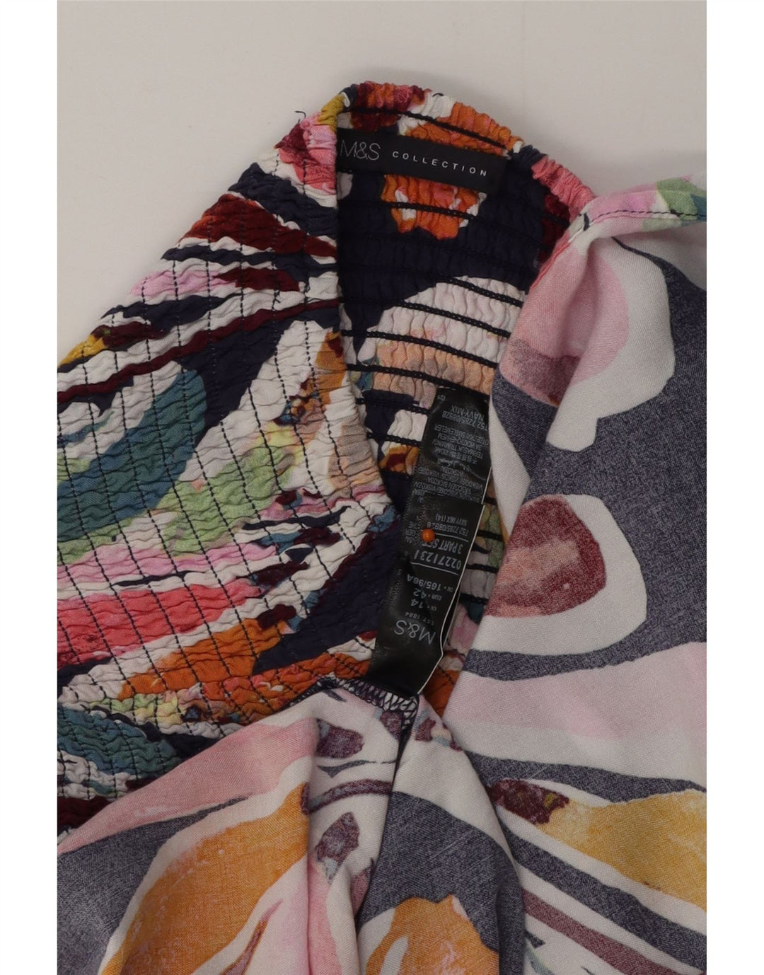 MARKS & SPENCER Stropløs kjole til kvinder UK 14 Medium Multicolored Floral