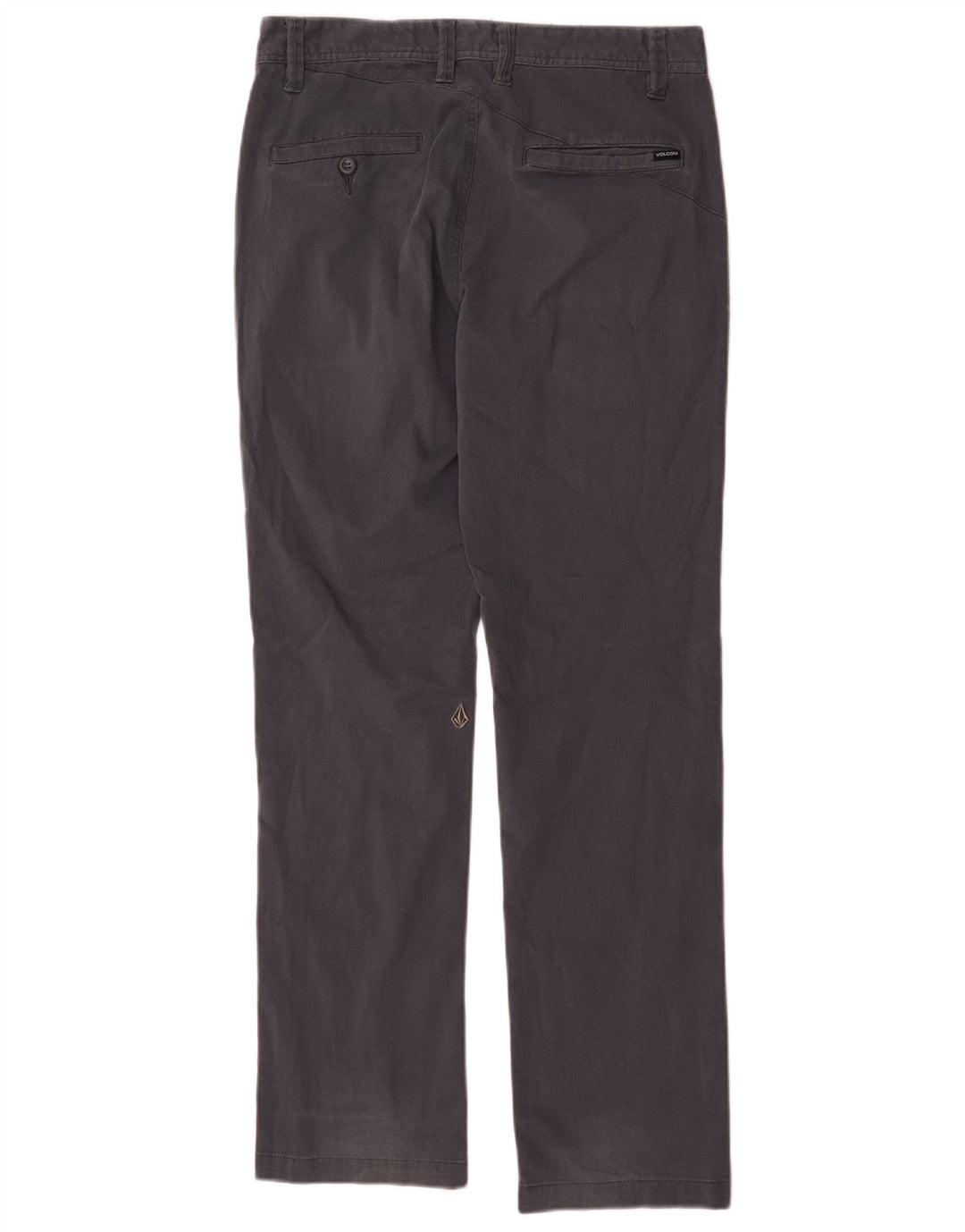 Volcom Straight Chino-bukser til mænd W30 L30 Marineblå bomuld