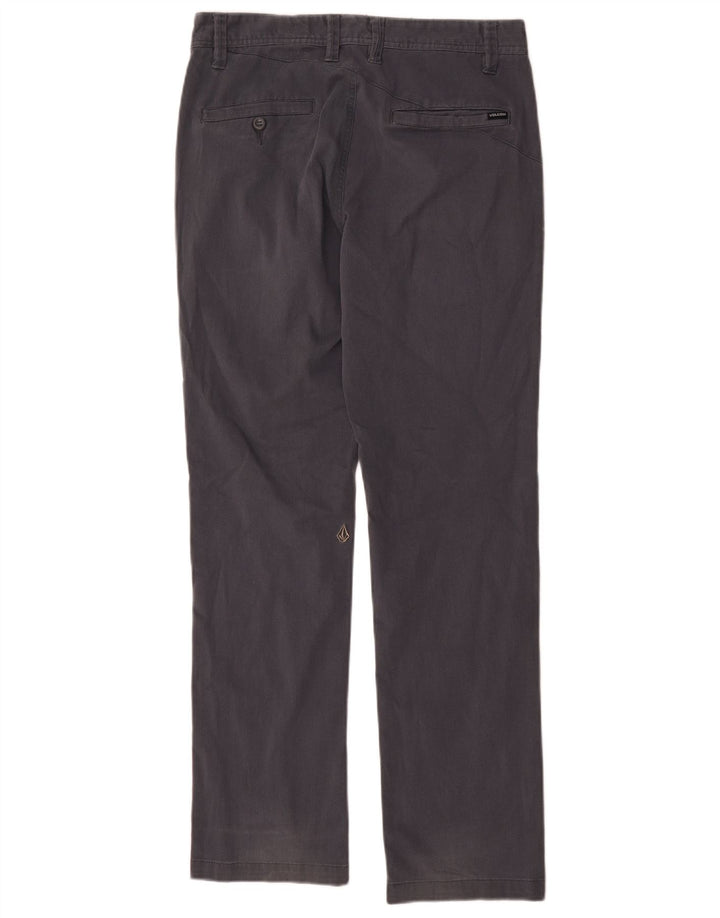 Volcom Straight Chino-bukser til mænd W30 L30 Marineblå bomuld