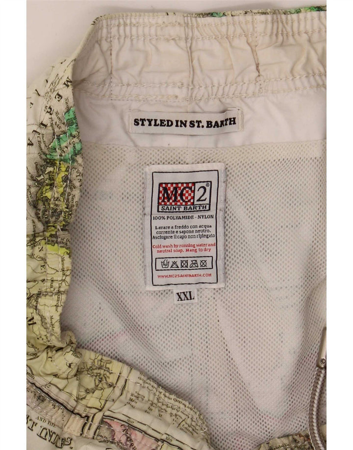 Saint Barth Badeshorts med abstrakt mønster til mænd 2XL flerfarvet