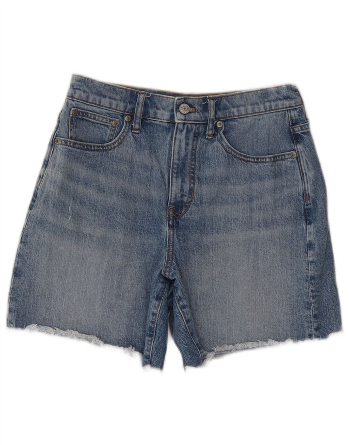 J. CREW Dame denimshorts i mellemhøj højde W27 Små blå bomuld