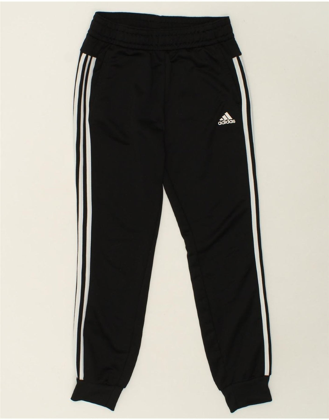 ADIDAS Womens Tracksuit Trousers Joggers UK 8/10 Small Black Polyester Vintage Adidas and Second-Hand Adidas from Messina Hembry 