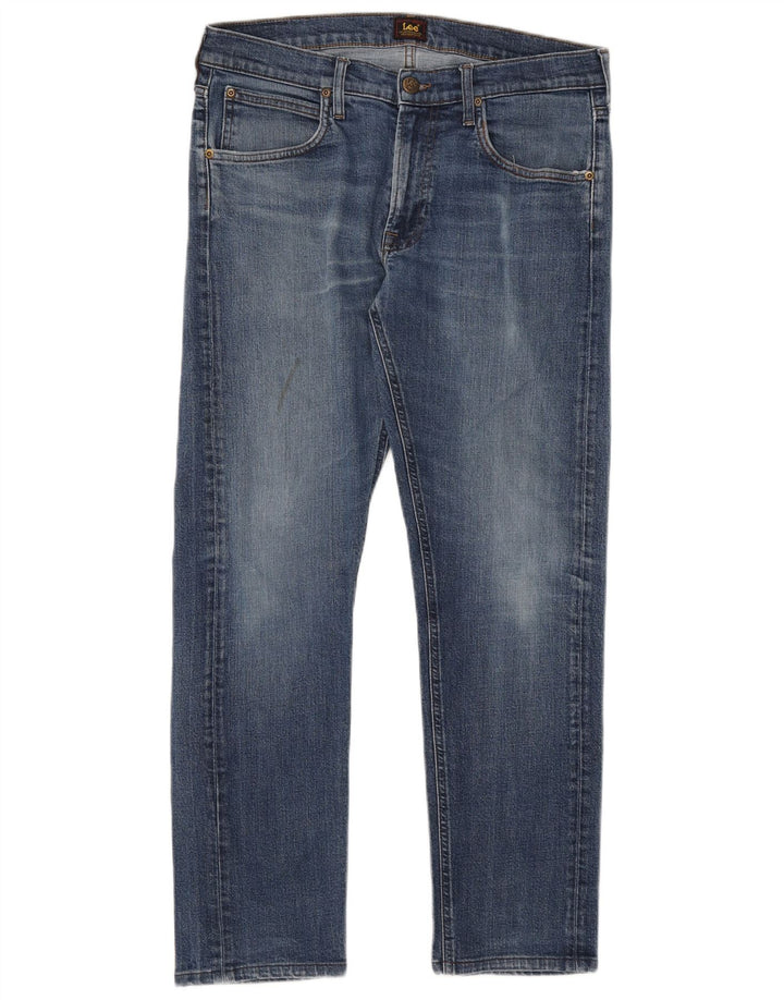 Lee Mens Daren Zip Fly Slim Jeans W32 L29 Blå Bomuld