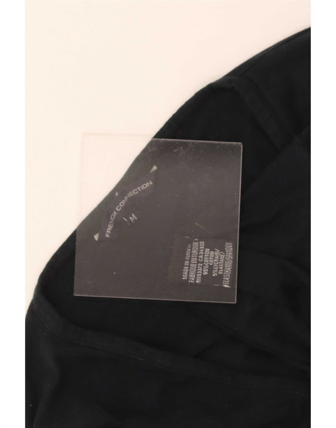 French Connection Dame Top 3/4 ærme UK 12 Medium Sort Bomuld