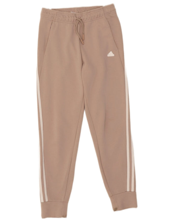 Adidas Pige Træningsdragt Bukser Joggers 11-12 År Beige Bomuld