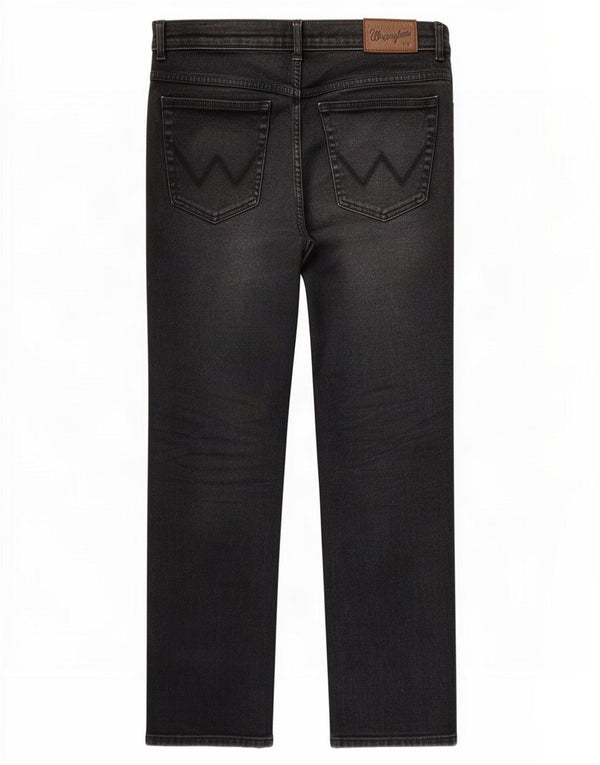 Wrangler Herre Texas Straight Jeans W34 L32 Sort Bomuld