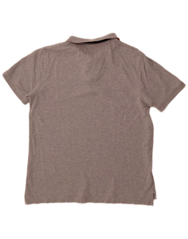 TOMMY HILFIGER Herre Slim Fit Polo Shirt XL Grå Bomuld