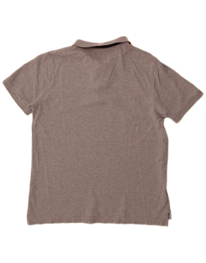 TOMMY HILFIGER Herre Slim Fit Polo Shirt XL Grå Bomuld