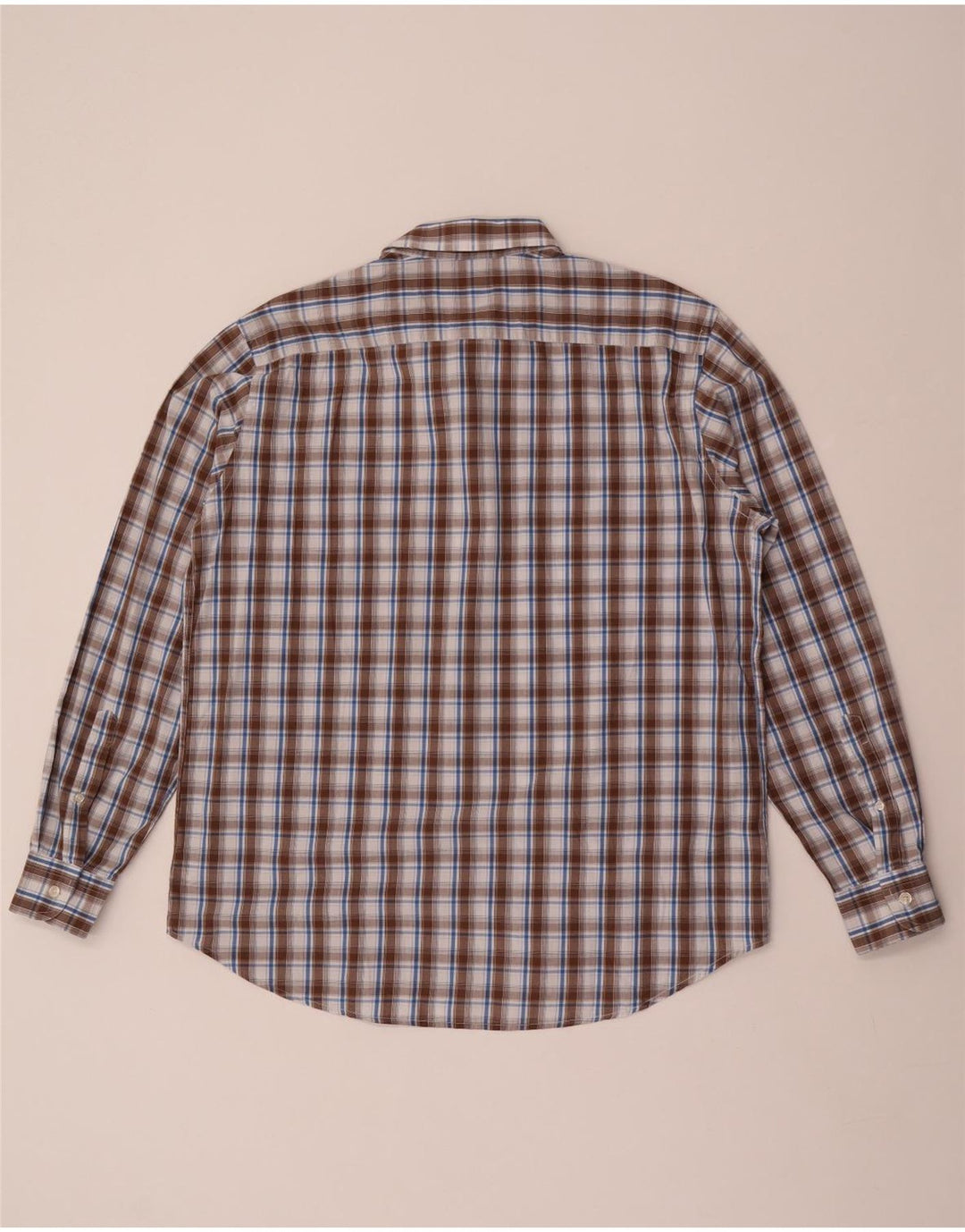 CARRERA herre Regular Fit skjorte XL brun ternet