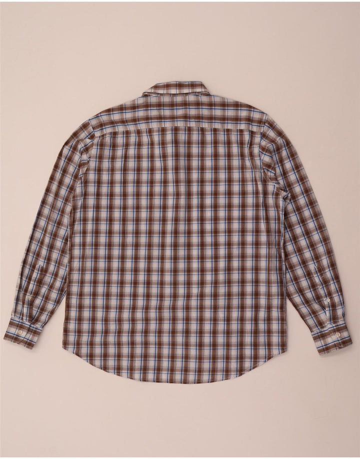 CARRERA herre Regular Fit skjorte XL brun ternet