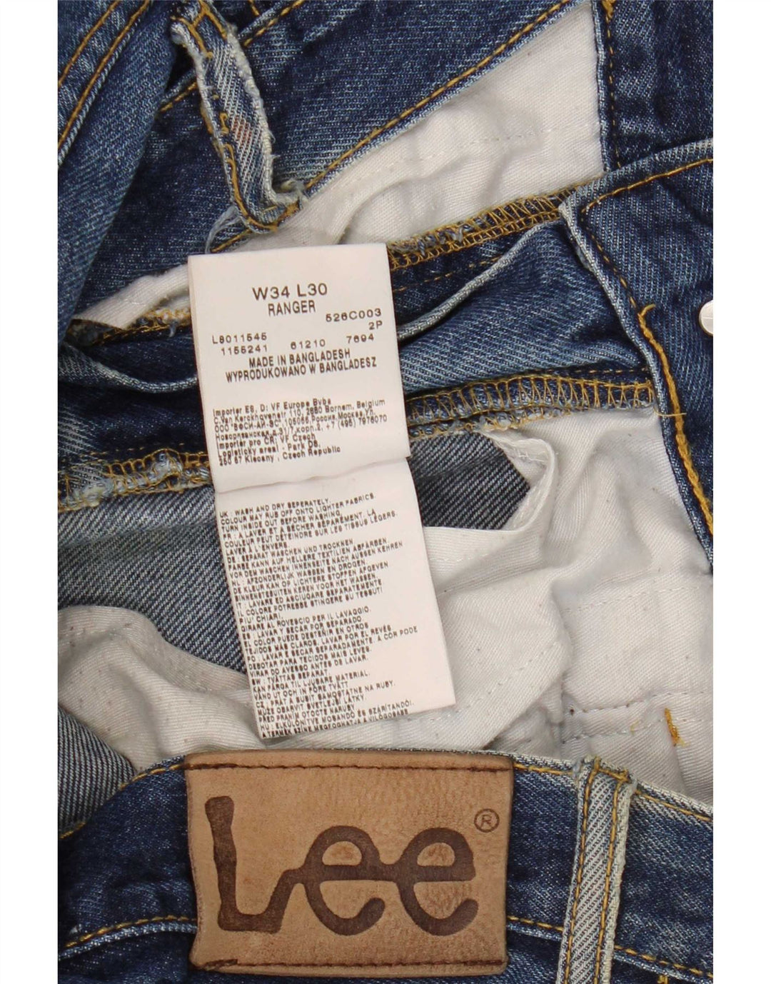 Lee Herre Ranger Bootcut Jeans W34 L30 Blå Bomuld