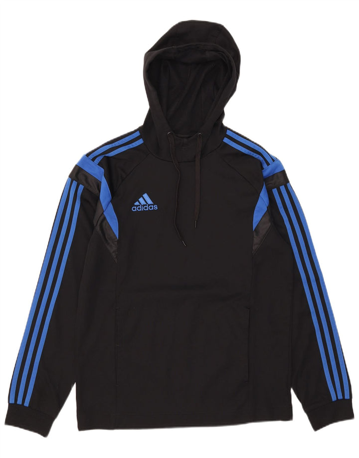 Adidas Hættetrøje til mænd Small Black Colourblock Polyester
