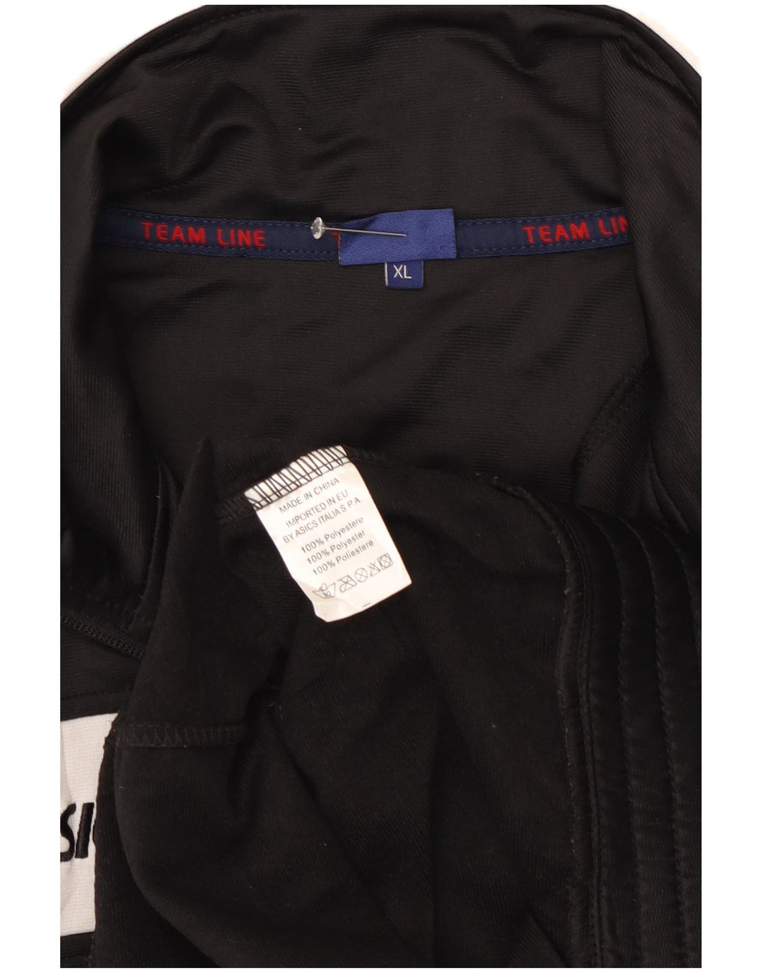 Asics Herre grafisk træningsdragt Topjakke XL Sort Colourblock Polyester