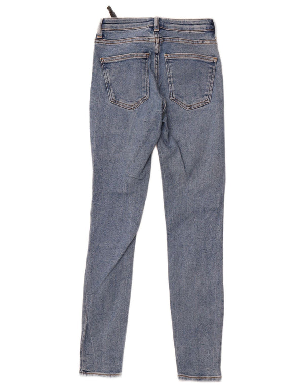 Zara Dame Skinny Jeans EU 34 2XS W24 L28 Blå Bomuld