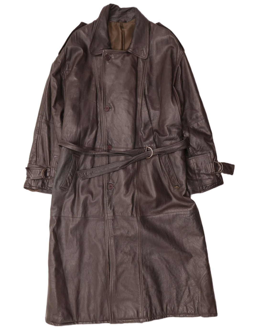 MAX MOSER Herre Læderfrakke IT 56 3XL Brunt Læder